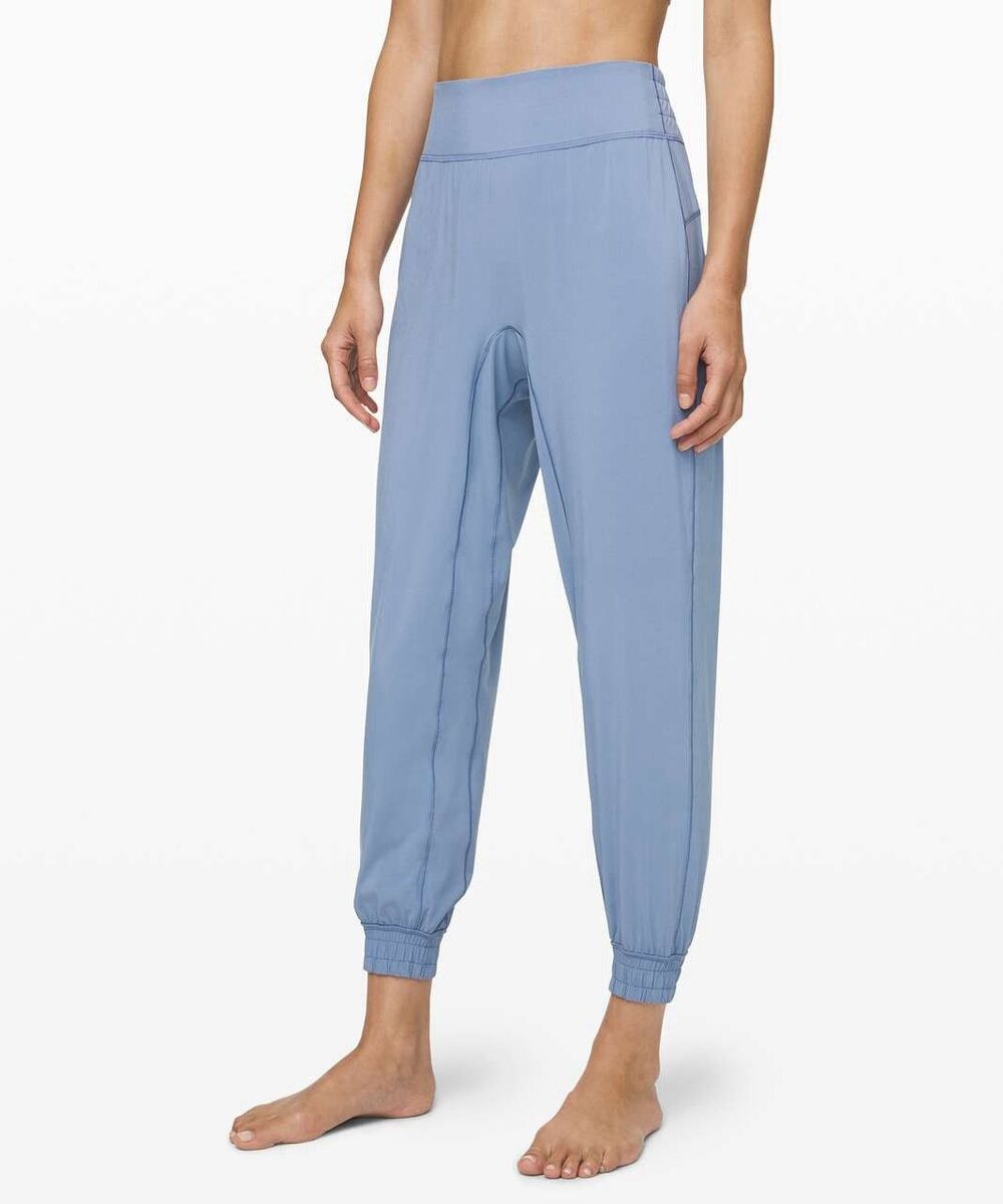 Lululemon Sun Setter Jogger *28" Tempest Blue Sz 4 Yoga Athleisure Stretch